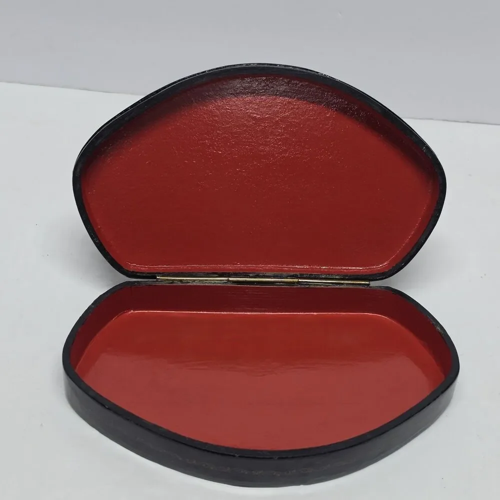 Vintage 90s Fedoskino Russian Lacquer Handpainted Box Summertime In Village